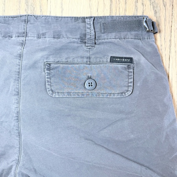 Sanctuary Women’s Charcoal Relaxed Zip Fly Shorts with Pockets Size 26 - Picture 8 of 11